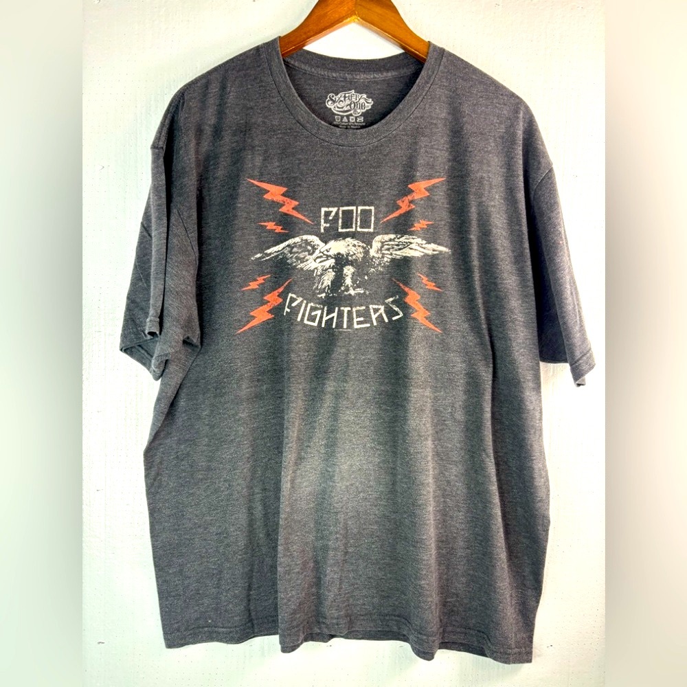 Foo Fighters XL Men's Gray Short Sleeve Tee